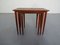 Danish Teak Nesting Tables, 1960s, Set of 3 5