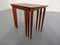 Danish Teak Nesting Tables, 1960s, Set of 3 11