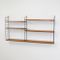 Vintage Teak Veneer Modular Shelving Unit by Katja & Nils Strinning for String 3