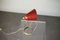 Lámpara de mesa roja de Luminalite, años 50, Imagen 2