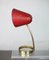 Lampe de Bureau Rouge de Luminalite, 1950s 7