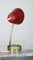 Lámpara de mesa roja de Luminalite, años 50, Imagen 11