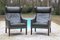 Leather 2204 Wing Chairs by Børge Mogensen for Fredericia, 1960s, Set of 2, Image 4