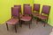 Wood & Leather Chairs by Osvaldo Borsani for Tecno, 1960, Set of 6 8
