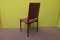 Wood & Leather Chairs by Osvaldo Borsani for Tecno, 1960, Set of 6, Image 4