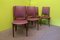 Stühle aus Holz & Leder von Osvaldo Borsani für Tecno, 1960, 6er Set 6