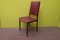 Wood & Leather Chairs by Osvaldo Borsani for Tecno, 1960, Set of 6 1