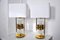 Hollywood Regency Murano Glass Table Lamps, 1970s, Set of 2 1