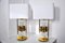 Hollywood Regency Murano Glass Table Lamps, 1970s, Set of 2, Image 1
