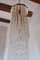 Lámpara de araña en cascada vintage de cristal de Paolo Venini para SALIR Murano, años 70, Imagen 2