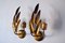 Mid-Century Gold Wrought Iron Sconces, 1950s, Set of 2, Image 8