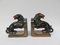 Art Deco Ceramic Lion Bookends from Carstens Georgenthal, 1920s, Set of 2 1