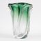 Vintage Green Glass Vase from Val Saint Lambert, 1960s 5