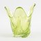 Vintage Green Glass Vase from Val Saint Lambert, 1960s, Image 3