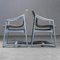Italienische Stühle aus Holz mit Hahnentrittmuster, 1960er, 4er Set 4