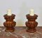 Antique Fruitwood Turned & Carved Candlesticks, Set of 2, Image 2