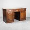 Vintage Wooden & Leather Desk, Image 1