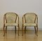 Art Deco Upholstered Walnut Armchairs, 1930s, Set of 2 1