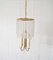 Brass Chandelier with Glass Beads, 1940s, Image 12