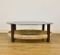 Vintage Wenge, Rattan & Smoked Glass Coffee Table, 1970s, Image 3