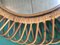 Mid-Century Italian Wicker & Rattan Sunburst Wall Mirror, 1960s, Image 8