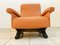 Vintage Modern Brown Skai Armchair 4