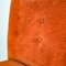 Sillas italianas de terciopelo naranja, años 70. Juego de 4, Imagen 13