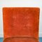 Italian Orange Velvet Chairs, 1970s, Set of 4 14