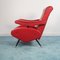 Reclining Red Lounge Chair, 1970s 6