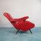 Fauteuil Inclinable Rouge, 1970s 4