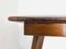 Vintage Wooden Table with Green Glass Top, 1950s, Image 12