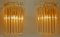 Brass & Murano Glass Triedri Wall Lights from Venini, 1970s, Set of 2 2