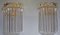 Brass & Murano Glass Triedri Wall Lights from Venini, 1970s, Set of 2 8