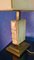 Lampada da tavolo grande in ottone patinato e ceramica, anni '70, Immagine 10