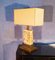 Large Ceramic & Patinated Brass Table Lamp, 1970s 1