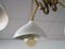 Brass & Painted Aluminum Ceiling Lamp by Lumen, 1950s 8