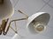 Brass & Painted Aluminum Ceiling Lamp by Lumen, 1950s 4