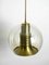 Large Space Age Ceiling Lamp with Glass Globe from Erco, 1960s, Image 5