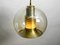 Large Space Age Ceiling Lamp with Glass Globe from Erco, 1960s 7