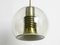 Large Space Age Ceiling Lamp with Glass Globe from Erco, 1960s 1