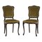 French Art Nouveau Mahogany & Velvet Side Chairs, 1910s, Set of 2 1