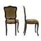 French Art Nouveau Mahogany & Velvet Side Chairs, 1910s, Set of 2, Image 4