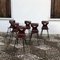 Vintage Bentwood & Iron Dining Chairs by Adam Stegner for Pagholz Flötotto, 1950s, Set of 6, Image 13