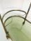 Vintage Brass & Smoked Glass Trolley, 1950s 4