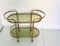 Vintage Brass & Smoked Glass Trolley, 1950s, Image 10