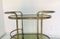 Vintage Brass & Smoked Glass Trolley, 1950s 12