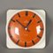 Vintage Glass and Plastic Wall Clock from Junghans, Image 1