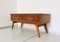 Table Console Vintage en Bois & en Verre, 1970s 3