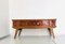 Vintage Wood & Glass Console Table, 1970s 1