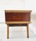 Table Console Vintage en Bois & en Verre, 1970s 10